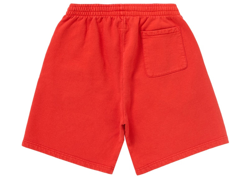 Supreme Overdyed Small Box Sweatshort Red