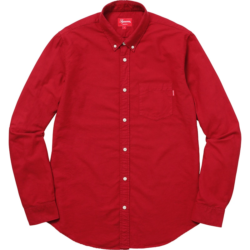 Supreme Oxford Shirt Red