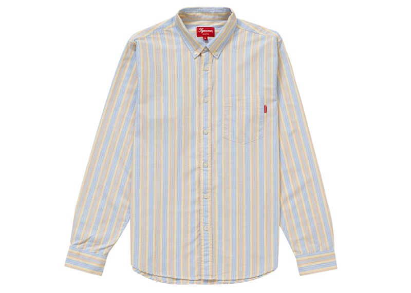 Supreme Oxford Shirt (SS19) Yellow Stripe