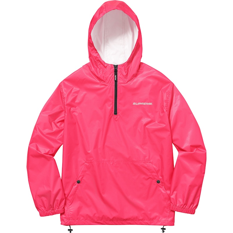 Supreme Packable Ripstop Pullover (With Packable Bag) Pink