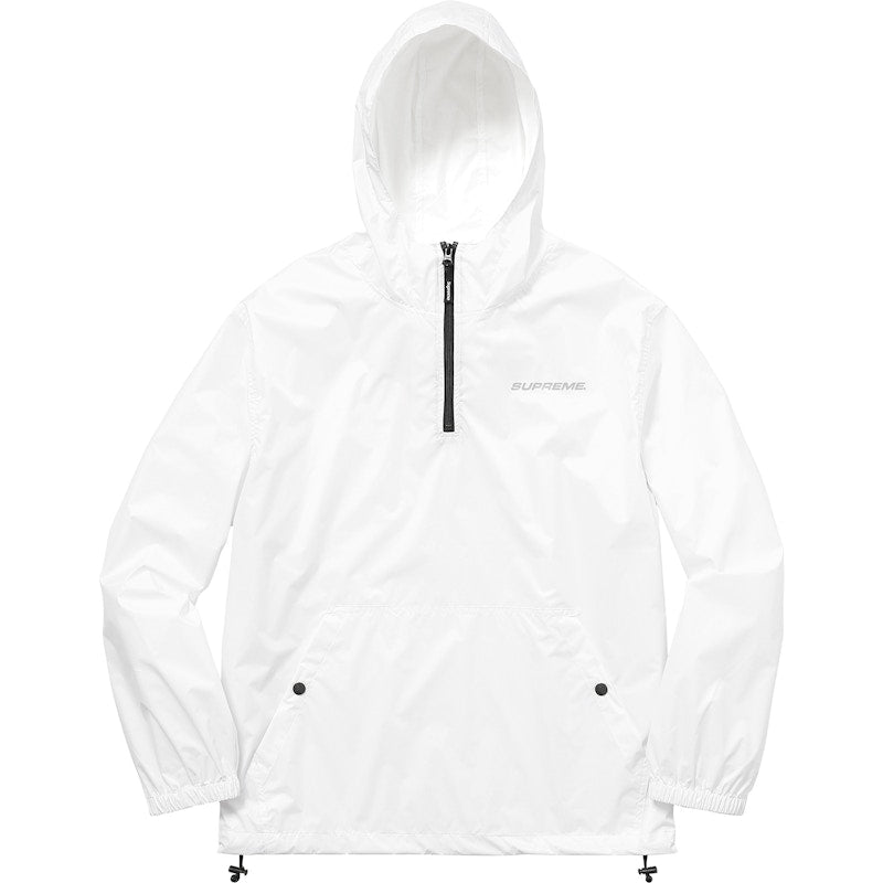 Supreme Packable Ripstop Pullover (With Packable Bag) White