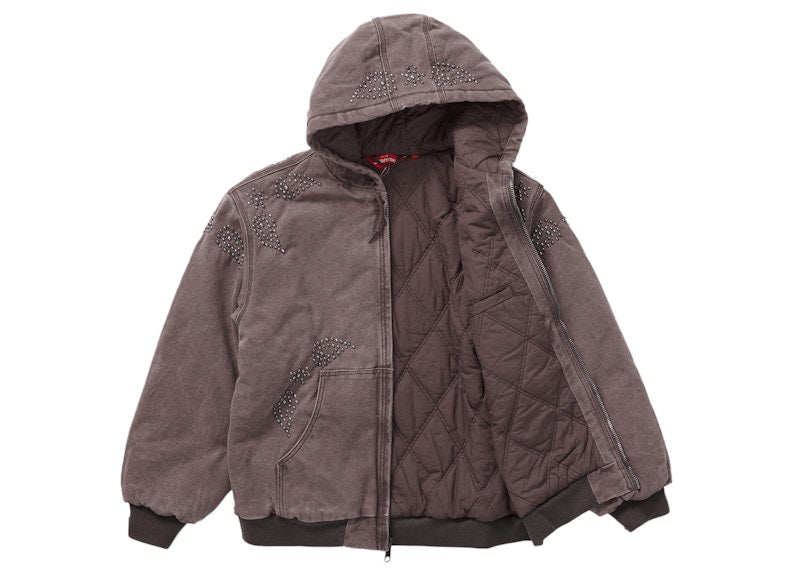 Supreme Paisley Studded Work Jacket Brown