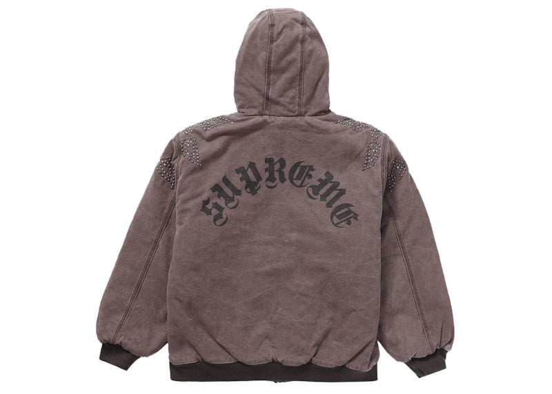 Supreme Paisley Studded Work Jacket Brown