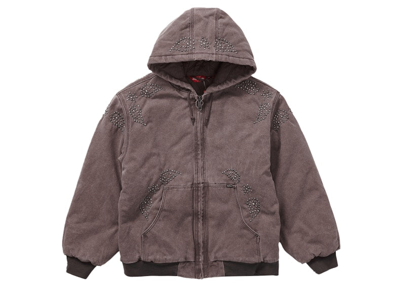 Supreme Paisley Studded Work Jacket Brown