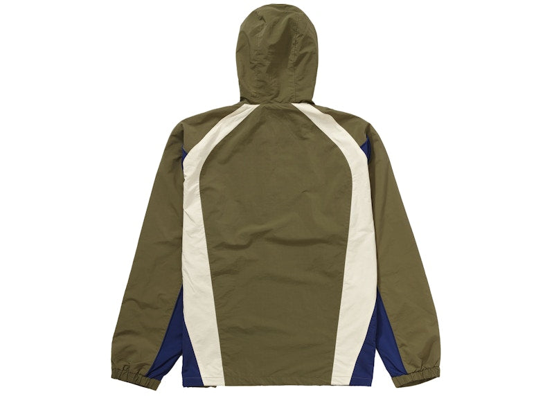 Supreme Paneled Half Zip Pullover Olive