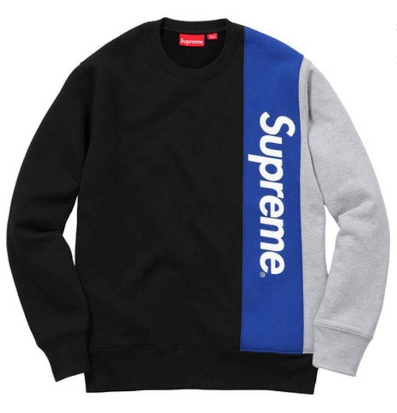 Supreme Panelled Crewneck Black