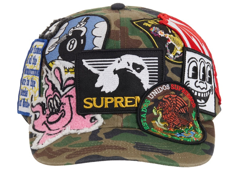Supreme Patches 6-Panel Woodland Camo