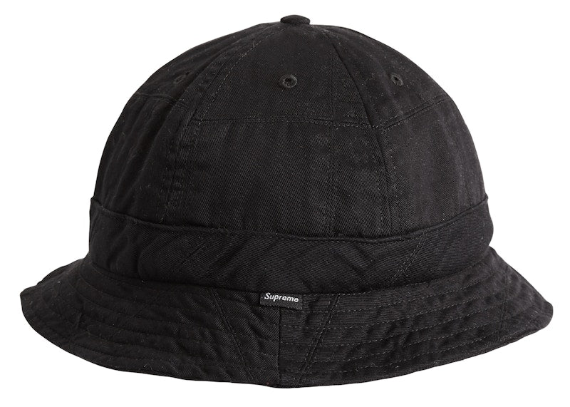 Supreme Patchwork Bell Hat Black