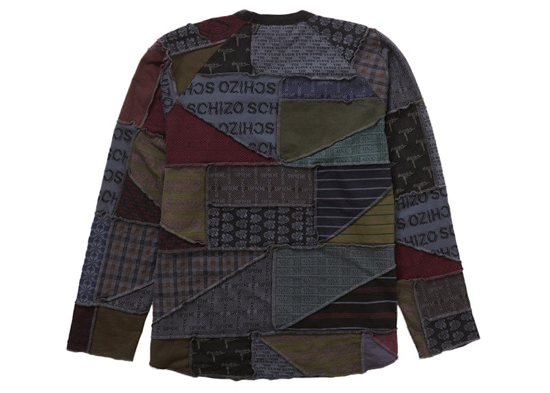 Supreme Patchwork Jacquard L/S Top Black