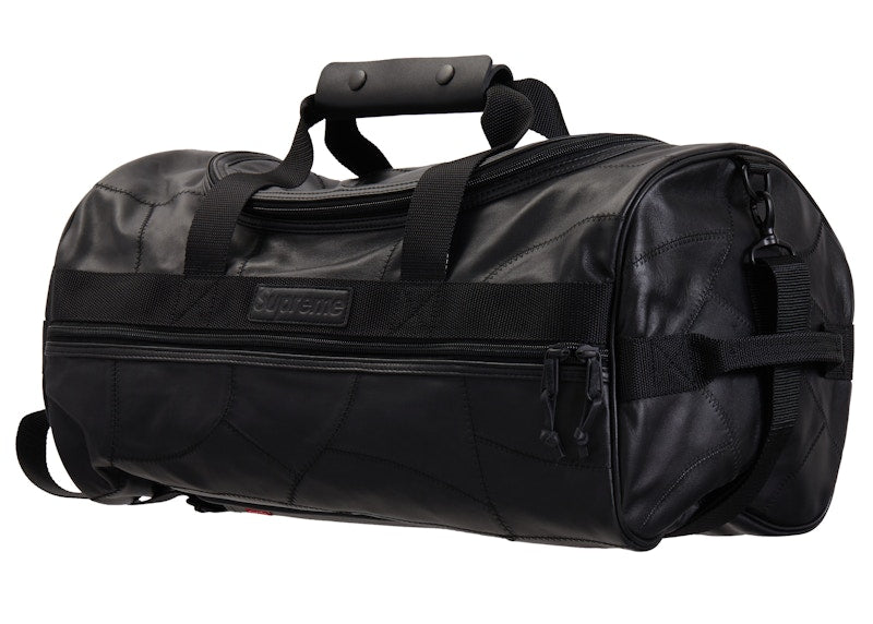 Supreme Patchwork Leather Duffel Bag Black