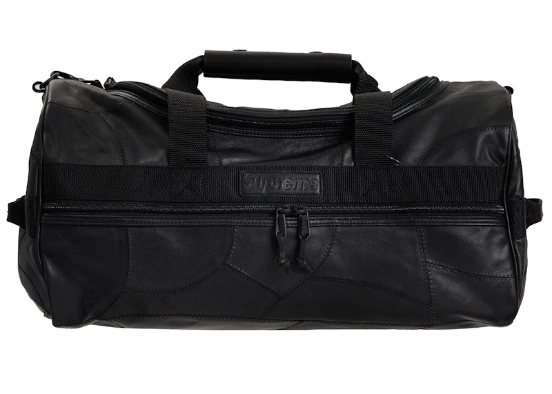 Supreme Patchwork Leather Duffel Bag Black