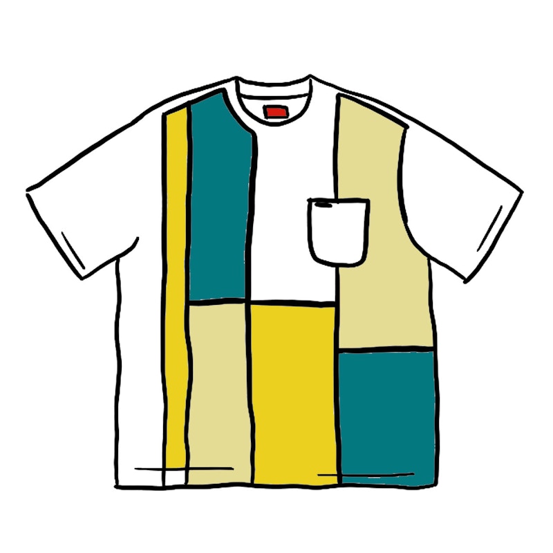 Supreme Patchwork Pocket Tee White