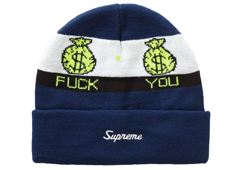 Supreme Pay Me Beanie Navy
