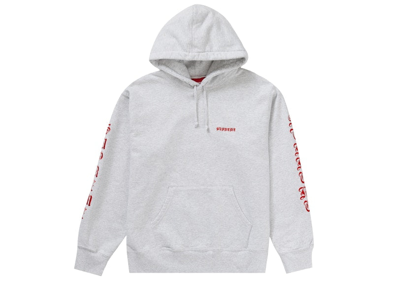 Supreme Peace Hooded Sweatshirt Ash Grey