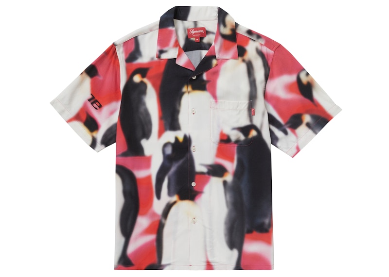 Supreme Penguins Rayon S/S Shirt Pink