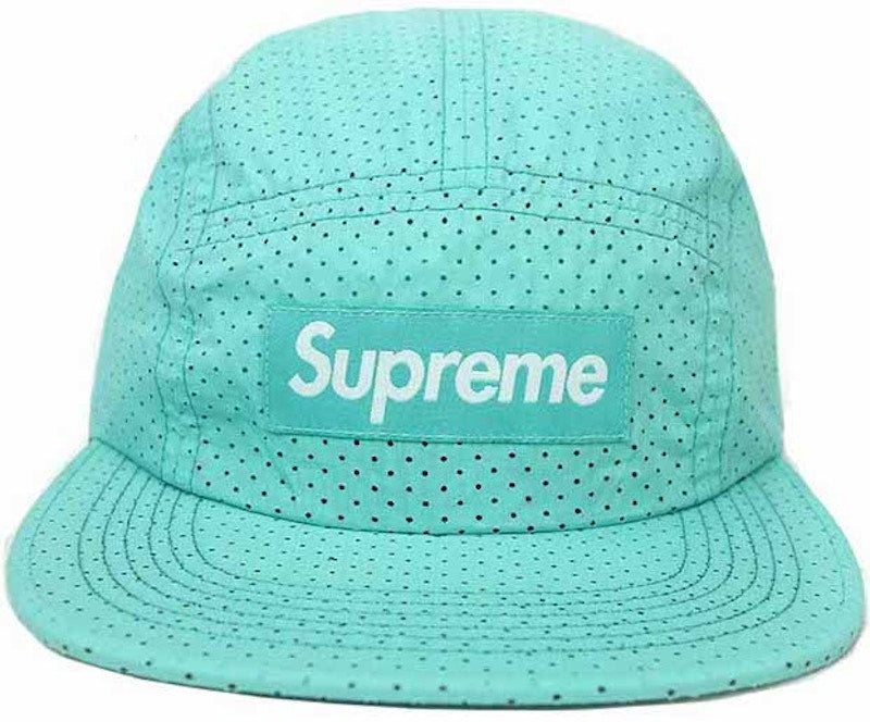 Supreme Perforated Camp Cap Teal