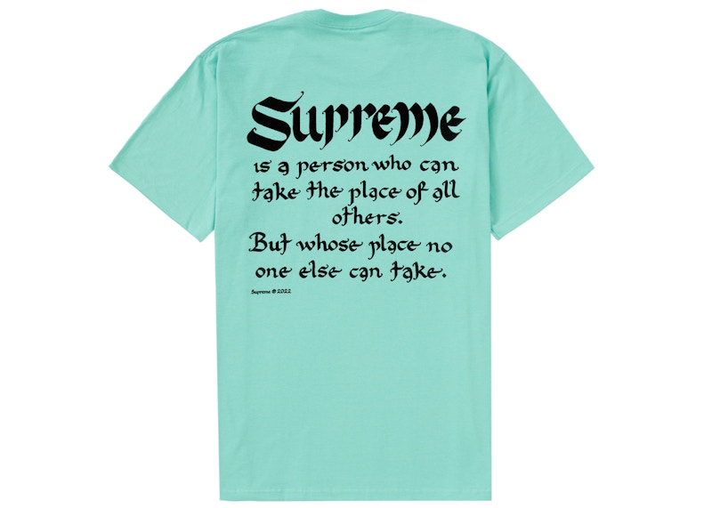 Supreme Person Tee Teal