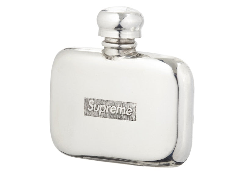 Supreme Pewter Mini Flask Silver