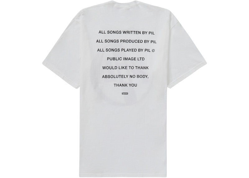 Supreme PiL Tee White