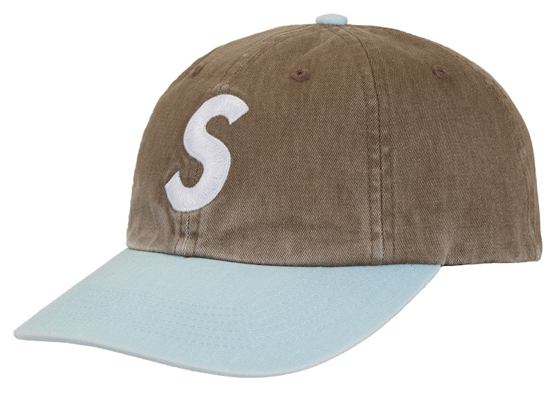 Supreme Pigment Coated 2-Tone S Logo 6-Panel Brown