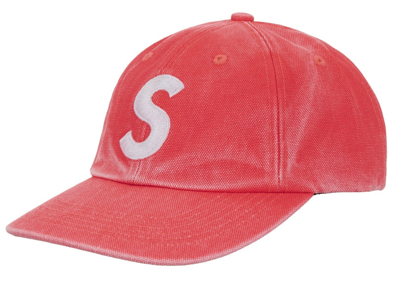 Supreme Pigment Coated Canvas S Logo 6-Panel Orange