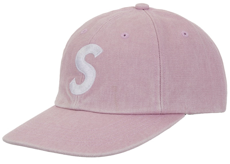 Supreme Pigment Coated Canvas S Logo 6-Panel Pink