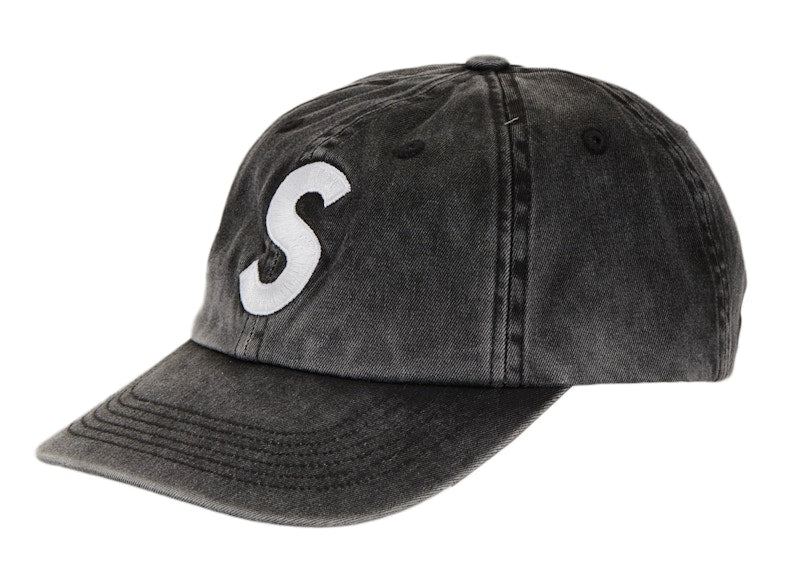 Supreme Pigment Print S Logo 6-Panel 6-Panel (FW22) Black
