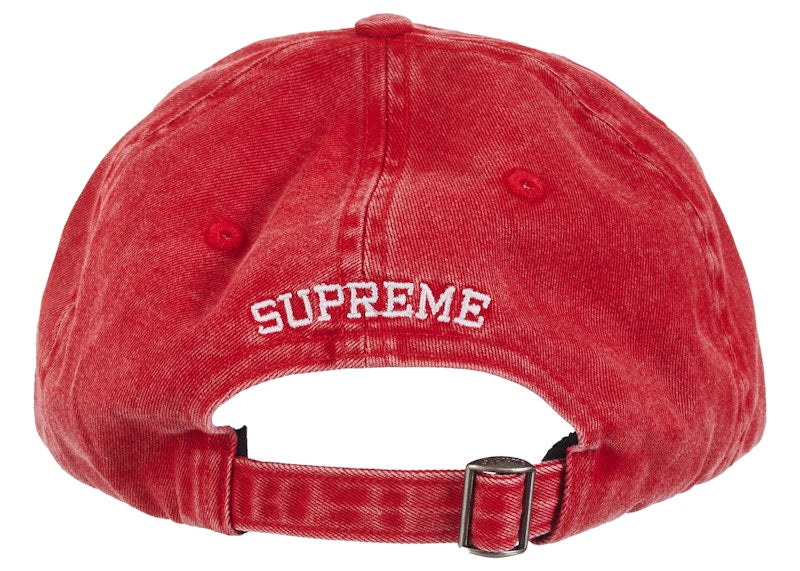 Supreme Pigment Print S Logo 6-Panel (FW23) Red
