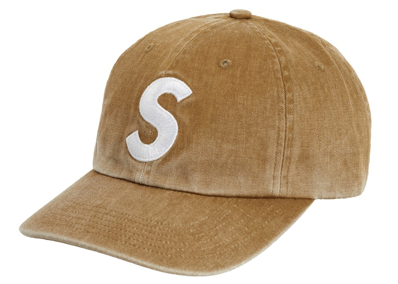 Supreme Pigment Print S Logo 6-Panel Tan