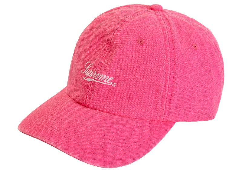Supreme Pigment Print Script Logo 6-Panel Pink