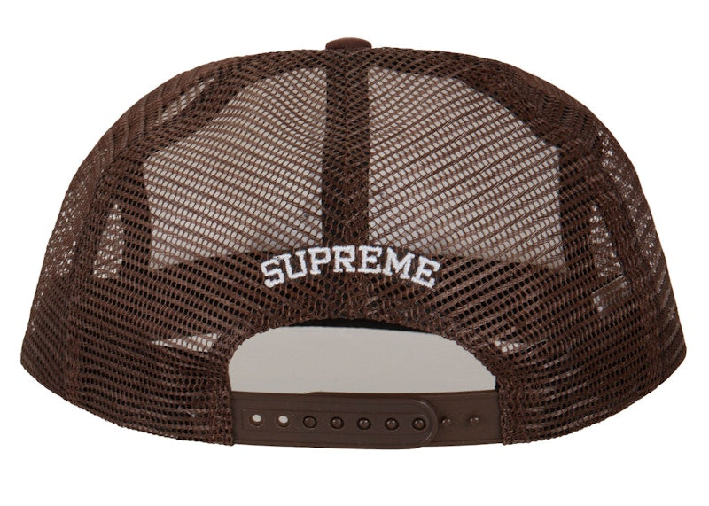 Supreme Pin Up Mesh Back 5-Panel Brown