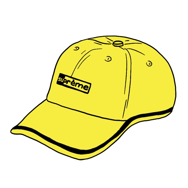 Supreme Piping 6-Panel Bright Yellow