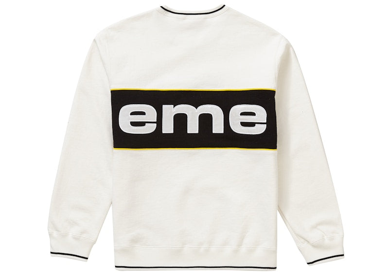 Supreme Piping Crewneck White