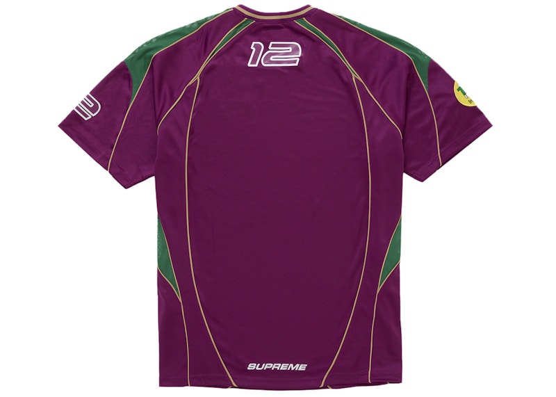 Supreme Piping Soccer Jersey Raspberry