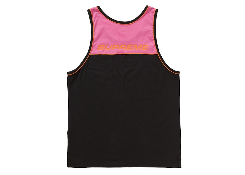 Supreme Piping Tank Top Black