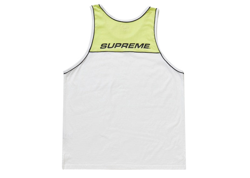Supreme Piping Tank Top White