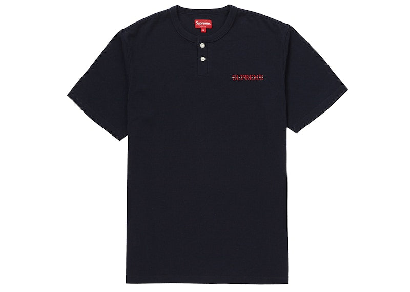 Supreme Pique S/S Henley Navy