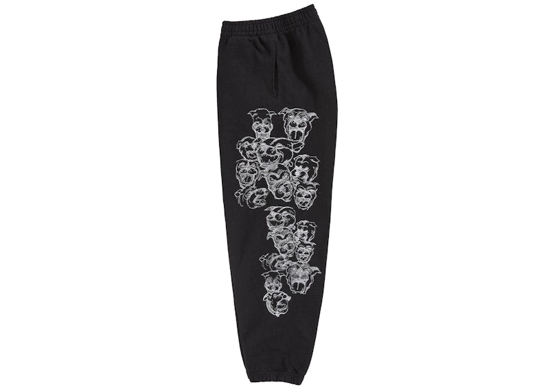 Supreme Pitbulls Embroidered Sweatpant Black