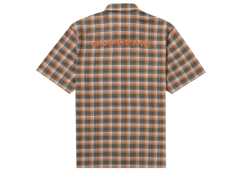 Supreme Plaid S/S Shirt (SS22) Orange