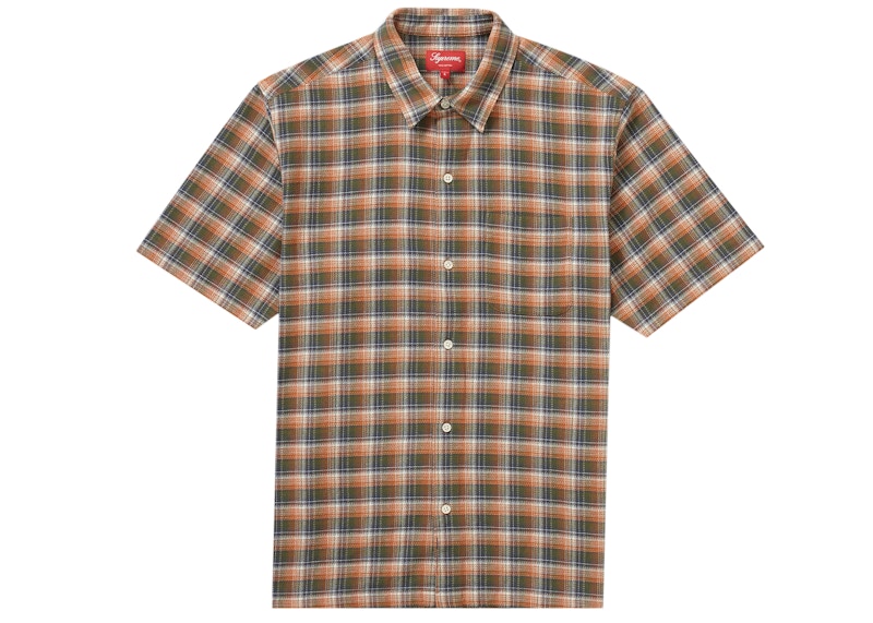 Supreme Plaid S/S Shirt (SS22) Orange