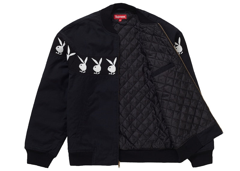 Supreme Playboy Crew Jacket Black