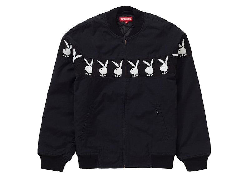 Supreme Playboy Crew Jacket Black