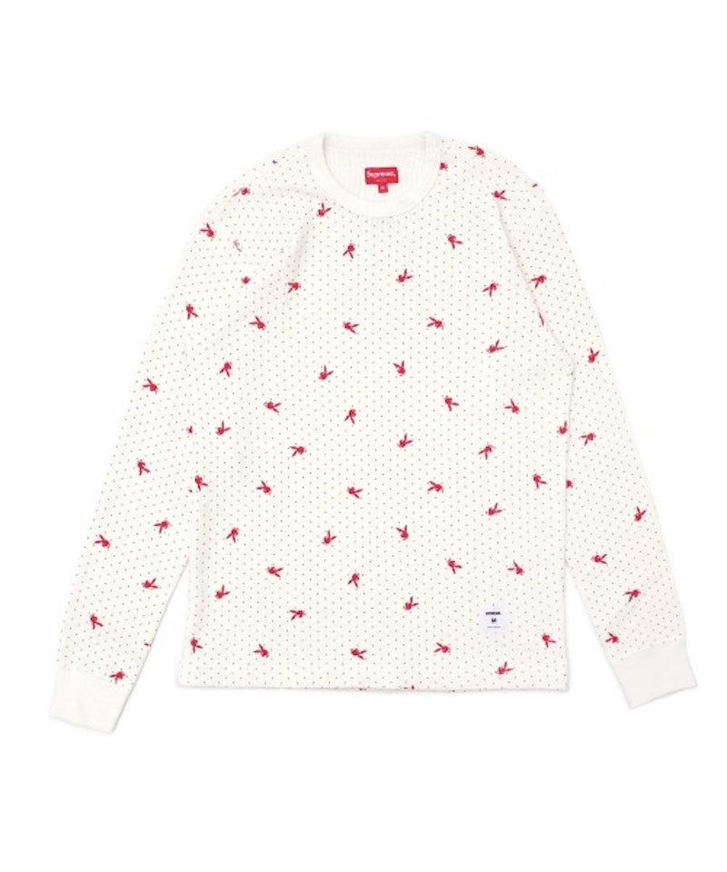 Supreme Playboy Waffle Thermal White