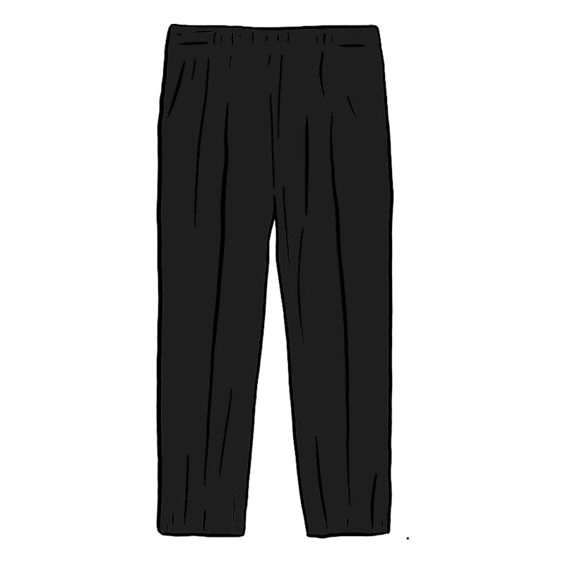 Supreme Pleated Trouser Black
