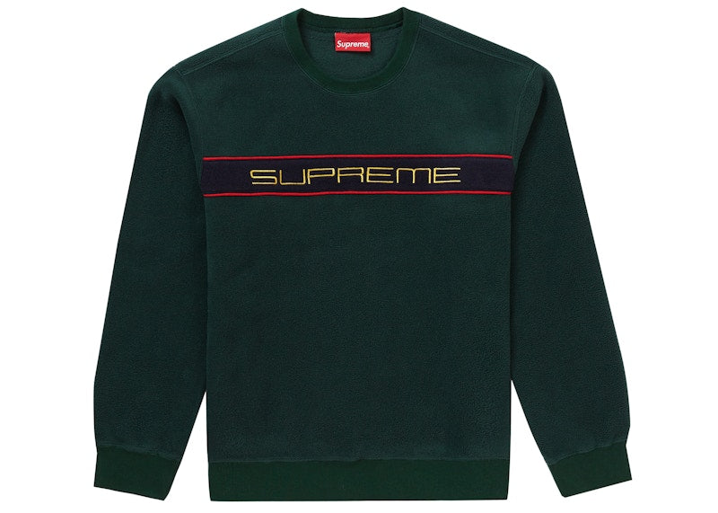 Supreme Polartec Crewneck Dark Green