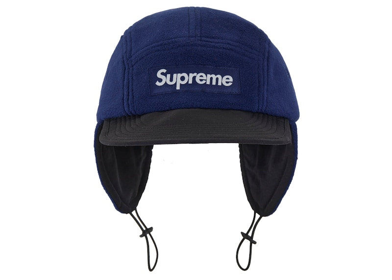 Supreme Polartec Earflap Camp Cap (FW24) Navy