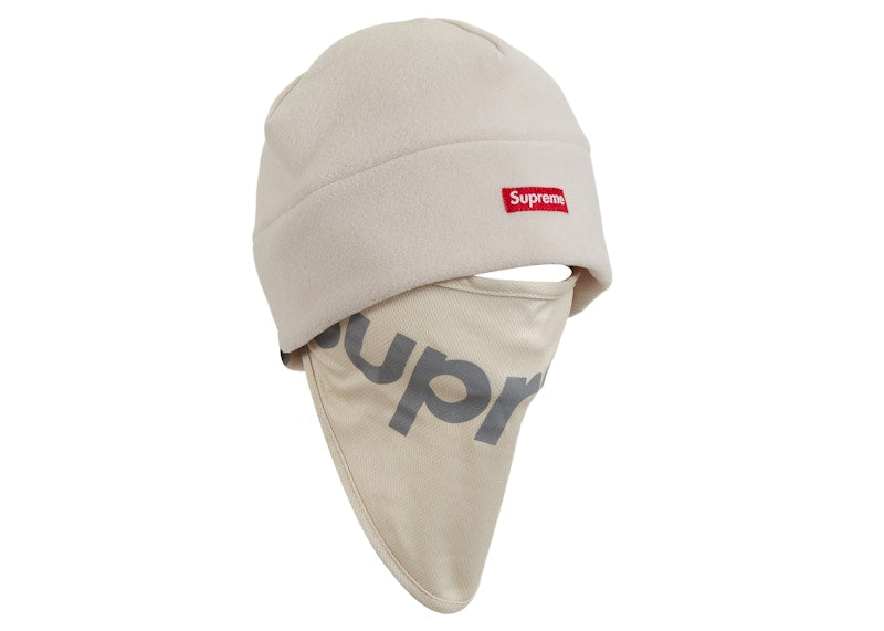Supreme Polartec Facemask Beanie Stone