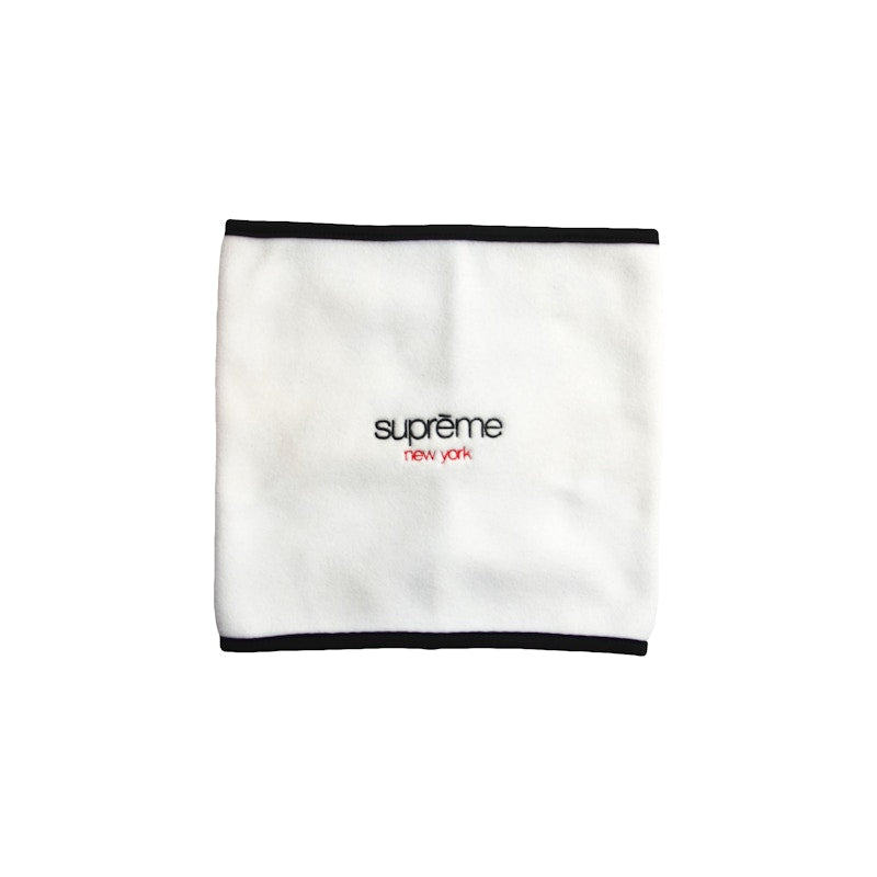 Supreme Polartec Fleece Neck Gaitor White