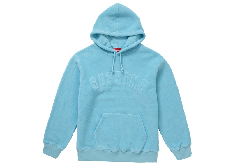 Supreme Polartec Hooded Sweatshirt (FW18) Light Blue