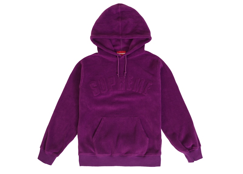 Supreme Polartec Hooded Sweatshirt (FW18) Purple